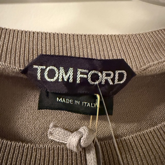 Tom Ford Men's Beige Crewneck Sweater - Picture 9 of 16